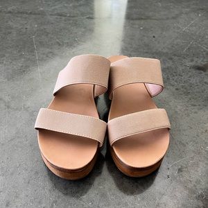 Steve Madden Tan Platform Sandals